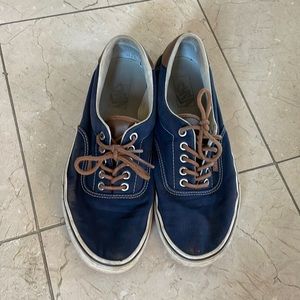 blue and brown vans